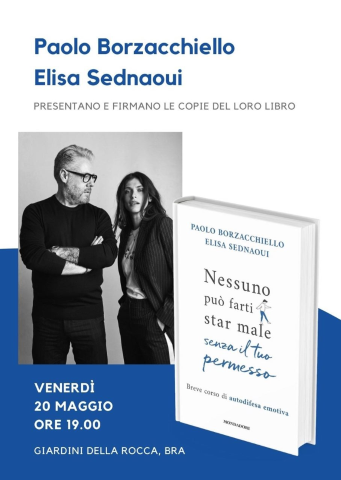 Elisa Sednaoui e Paolo Borzachiello presentano il loro libro a Bra