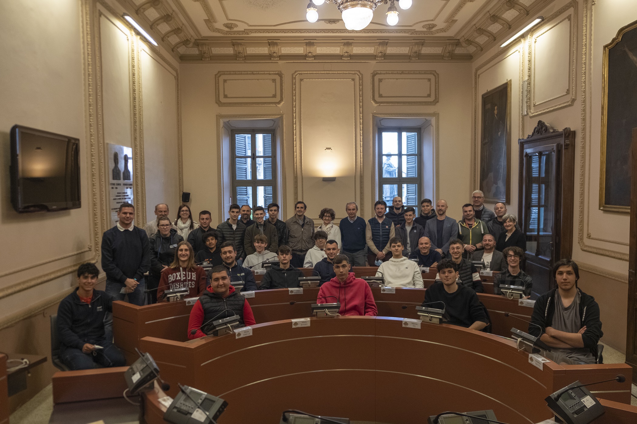 Gli studenti del Cnos Fap salesiano ricevuti in municipio