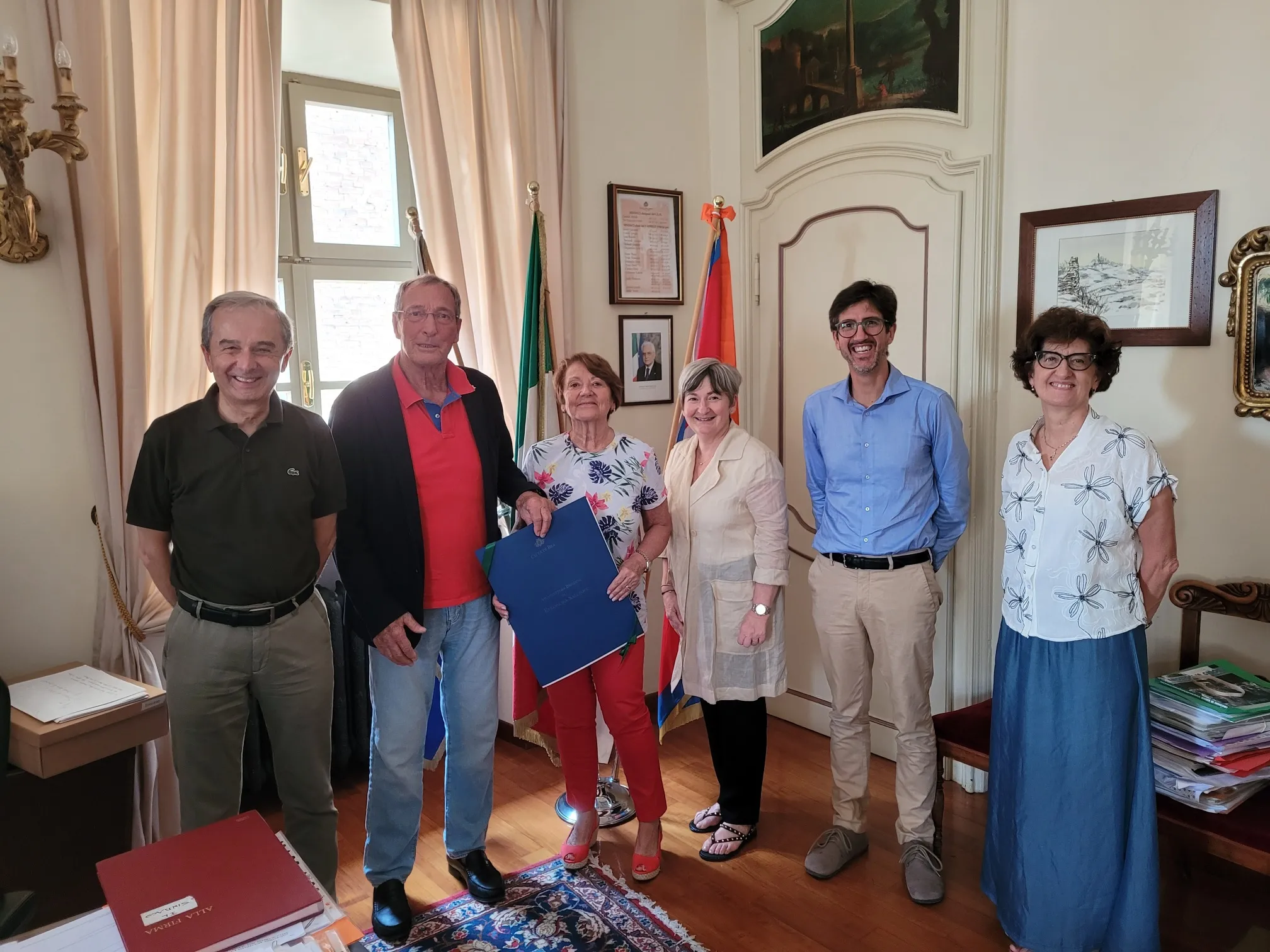 Ricevuto in Giunta il maestro di judo Antonio Carnebianca