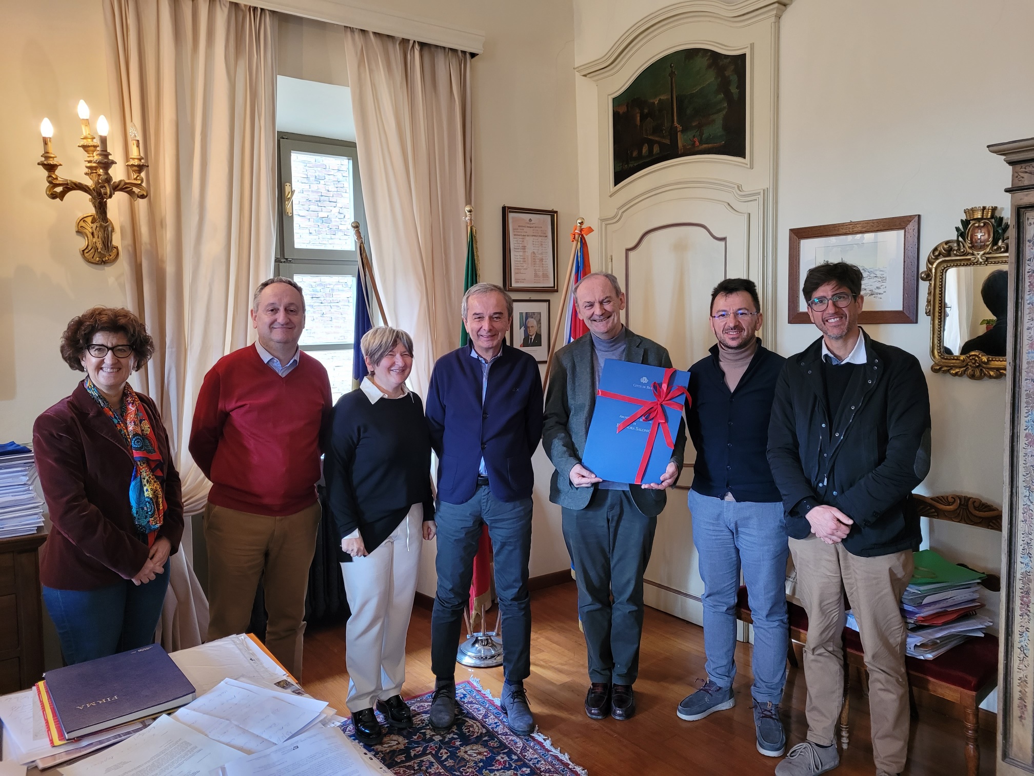 Ricevuto in Giunta il prof. Valter Manzone