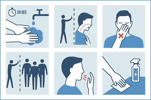 Norme igienico sanitarie in più lingue e nei cortili dei palazzi