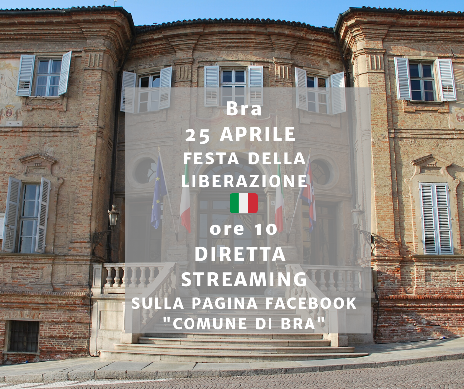 Bra celebra la Libertà: cerimonia del 25 aprile in diretta streaming
