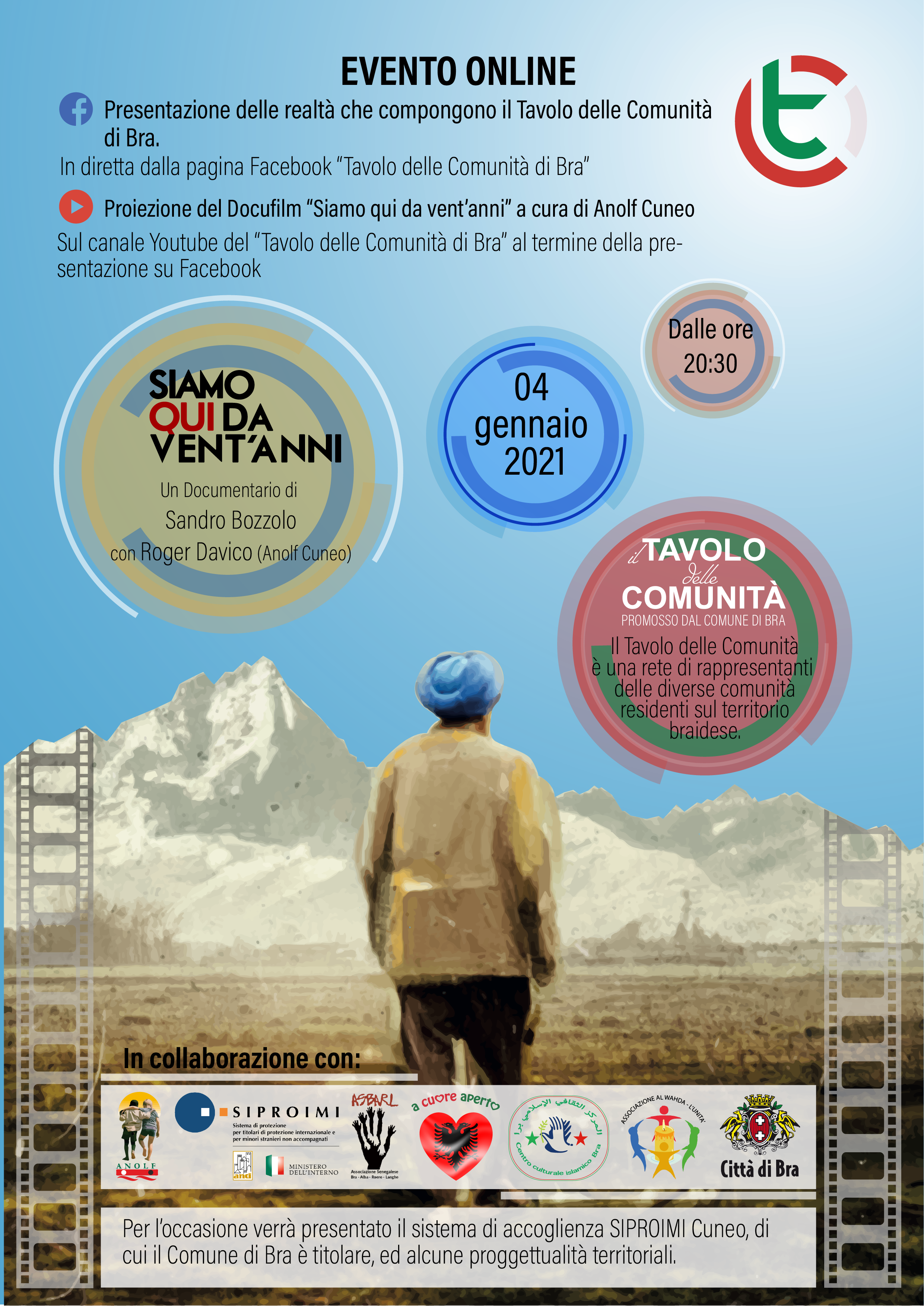 Bra: il Tavolo delle Comunità si presenta in una serata on line