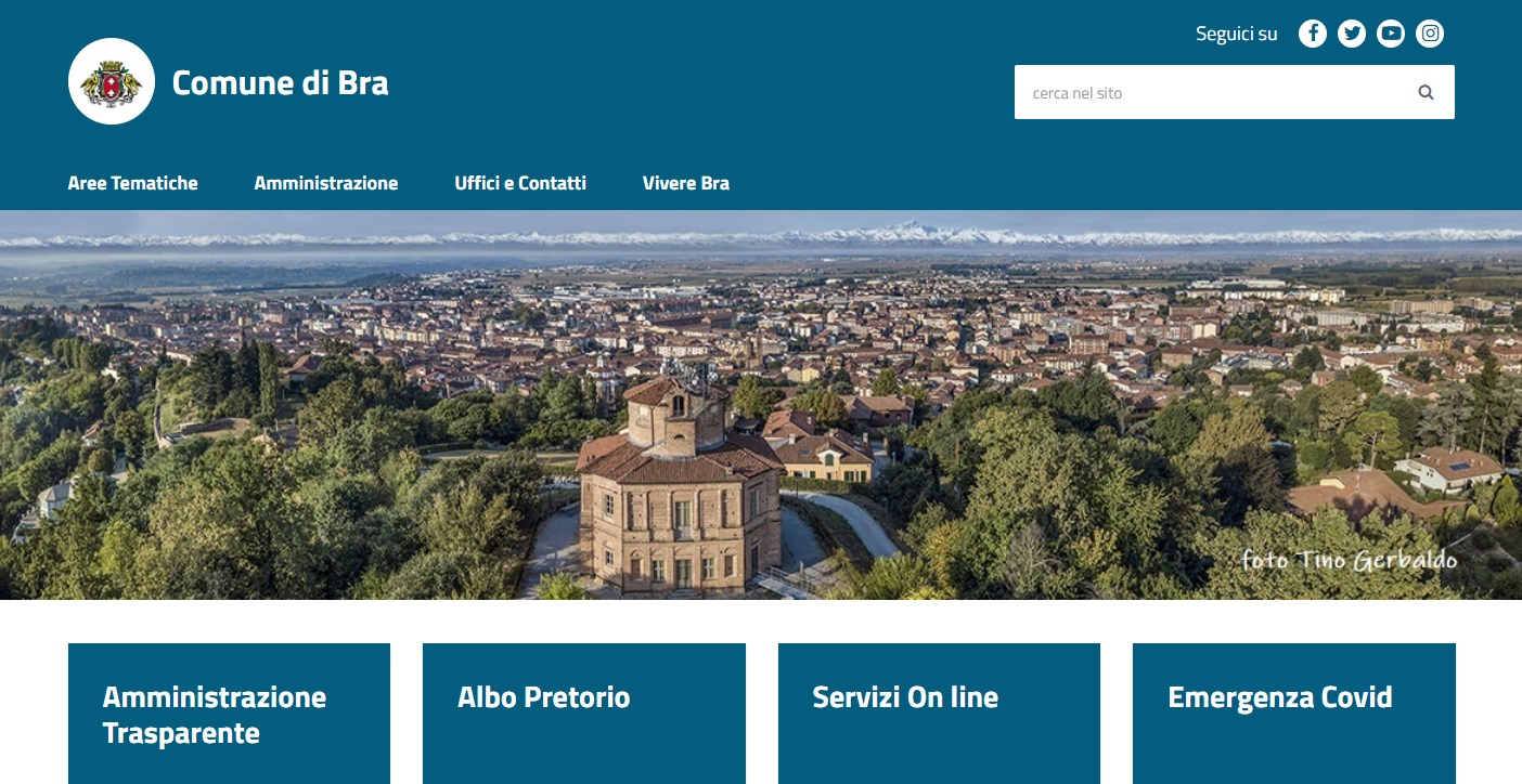 On line il nuovo sito del Comune di Bra