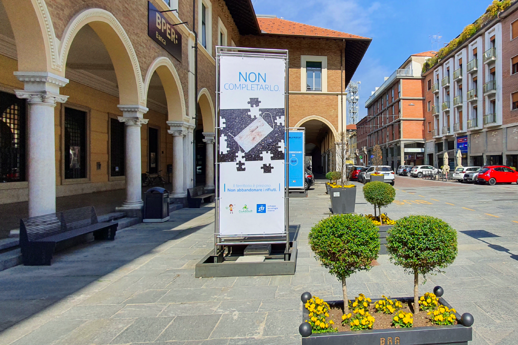 La campagna di sensibilizzazione contro l'abbandono rifiuti del Coabser