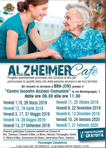 Nuovi incontri a Bra con l’Alzheimer Cafè